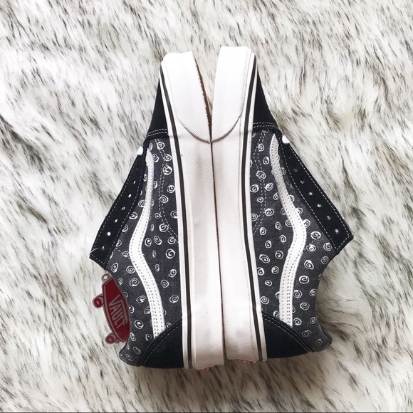 vans old skool lx swirl black suede canvas black - Picture 7 of 9